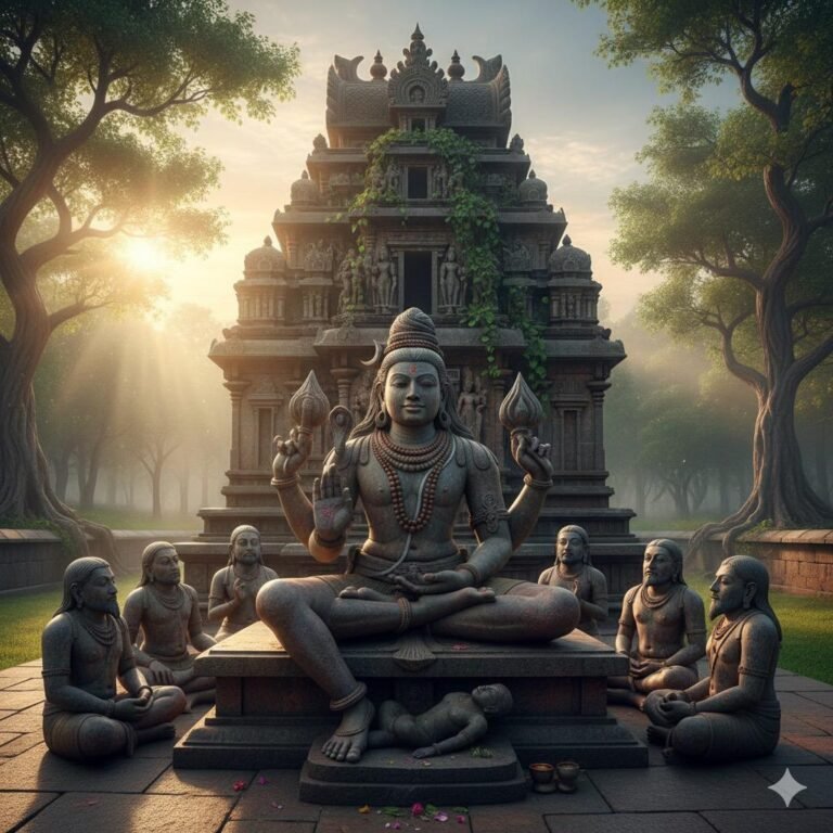 भगवान दक्षिणामूर्ति: ज्ञान के दिव्य प्रतीक